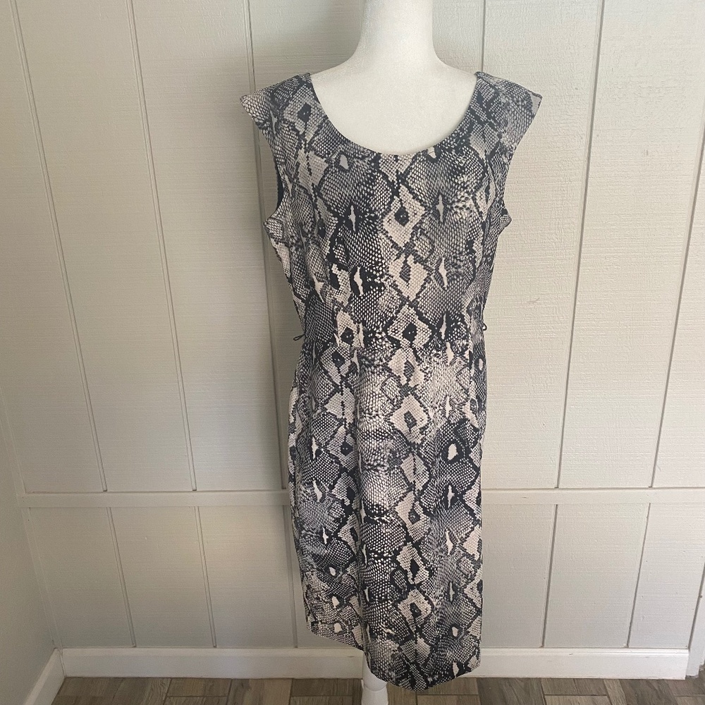 LONDON TIMES Snake Skin Dress